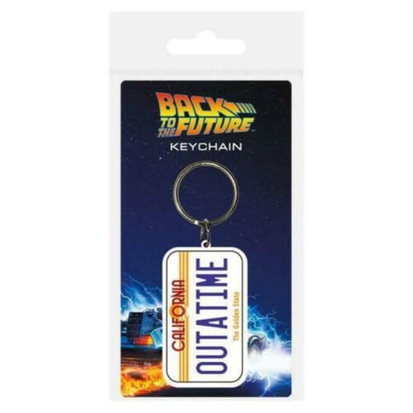 Back To The Future Nyckelring för registreringsskylt i gummi