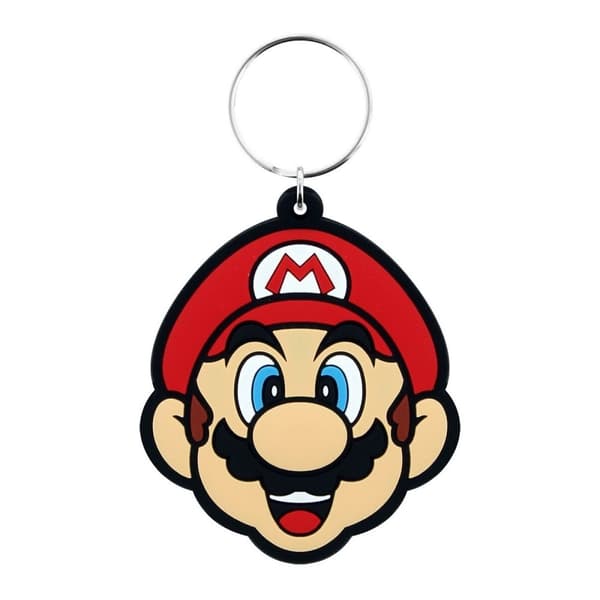 Super Mario Nyckelring i gummi Multicoloured One Size