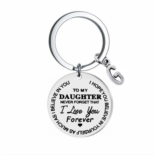 INF Avaimenperä tunnisteella "To my Daughter" (Tyttärelleni) Ruostumaton teräs