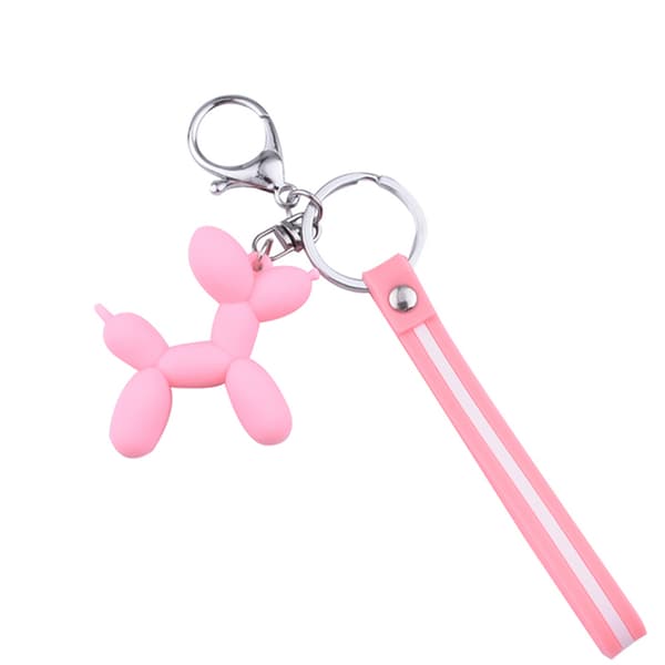 Elegant Unik Ballong Hund Nyckelring
