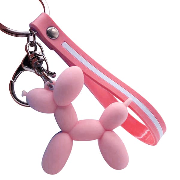 Hållbar Unik Ballong Hund Nyckelring