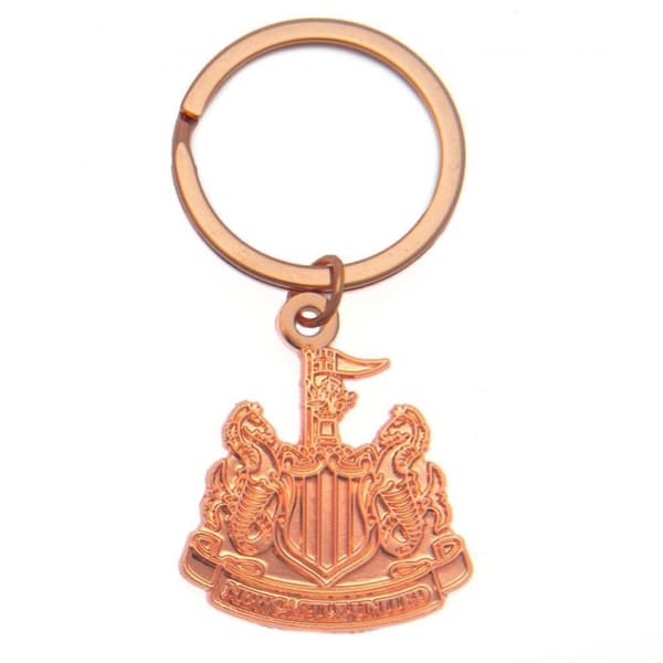 Newcastle United FC Crest Keyring Rose Gold One Size
