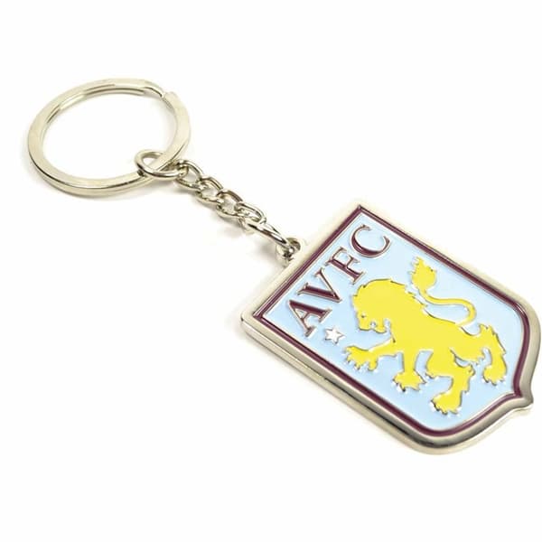 Aston Villa FC Crest nøglering Blue/Yellow One Size