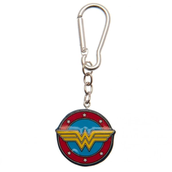 Wonder Woman Emblem 3D nyckelring Red/Blue/Gold One Size