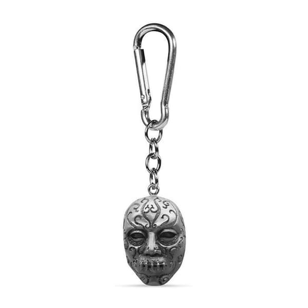 Harry Potter Mask Polyresin Death Eater Keyring Silver One Size