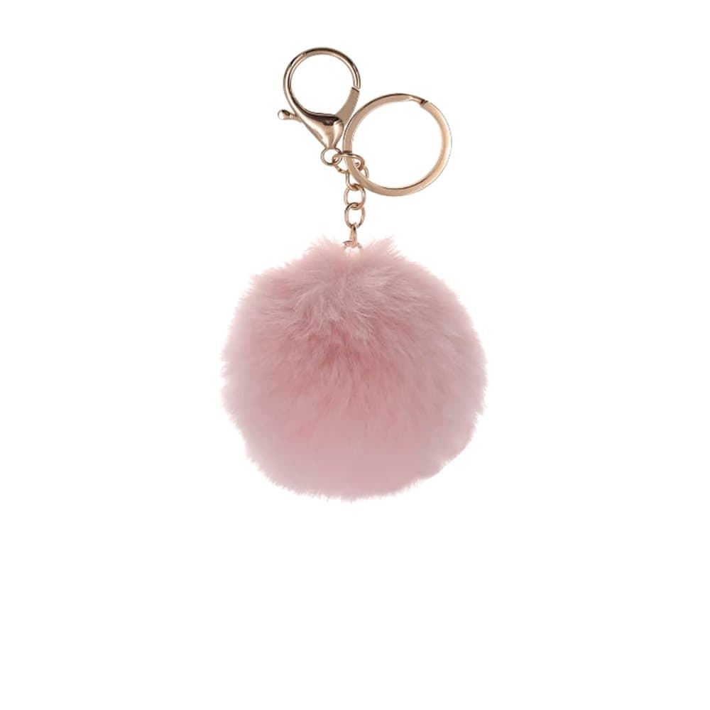 Hy Faux Fur Pom Pom nyckelring