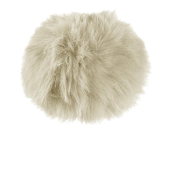 Hy Pom Pom Pom-nøglering i falsk pels