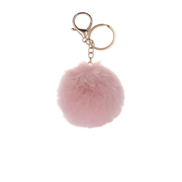 Hy Pom Pom Pom-nøglering i falsk pels
