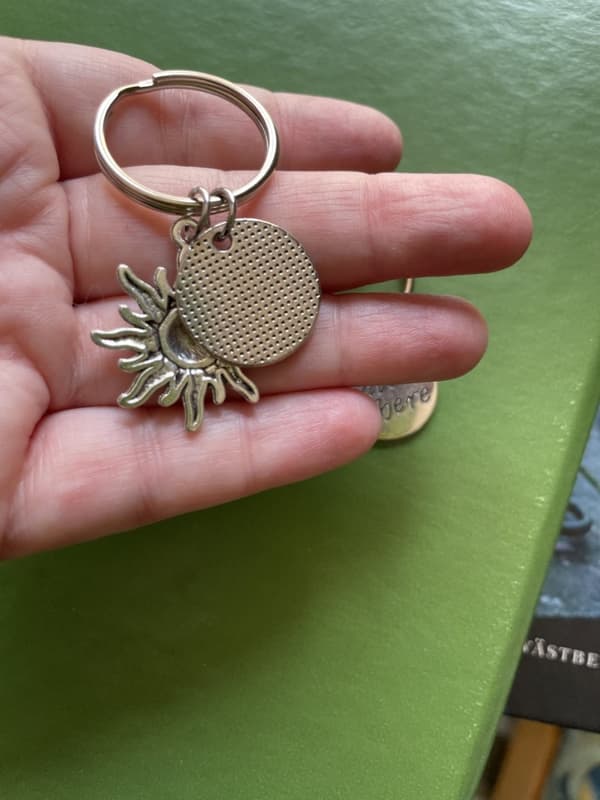 Keyring - Sun - Moon - No matter where - Two pieces