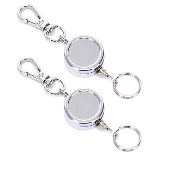 2-PACK Utdragbar Nyckelhållare i metall