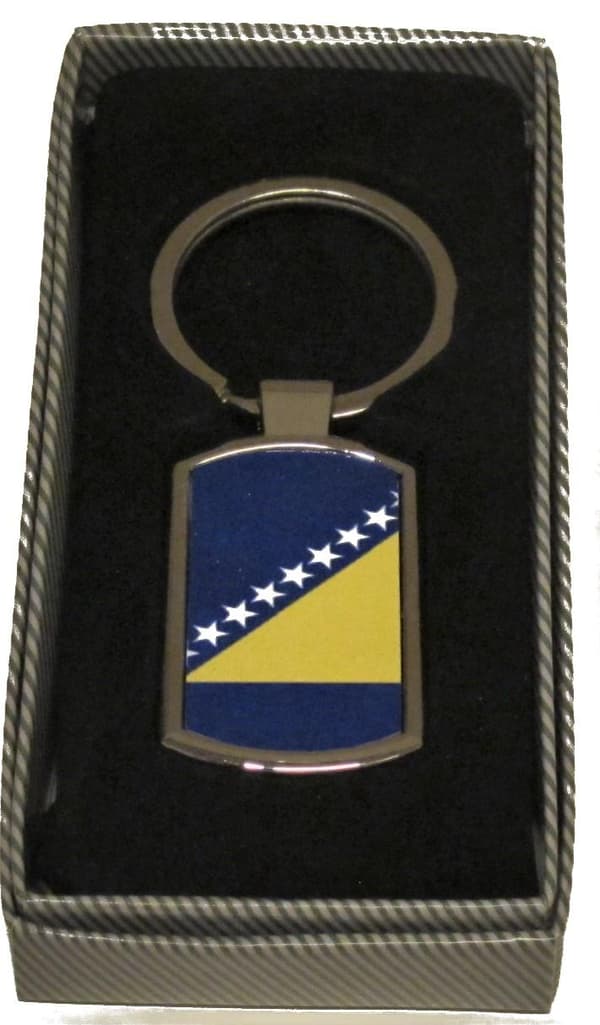 Bosniens flag nøglering