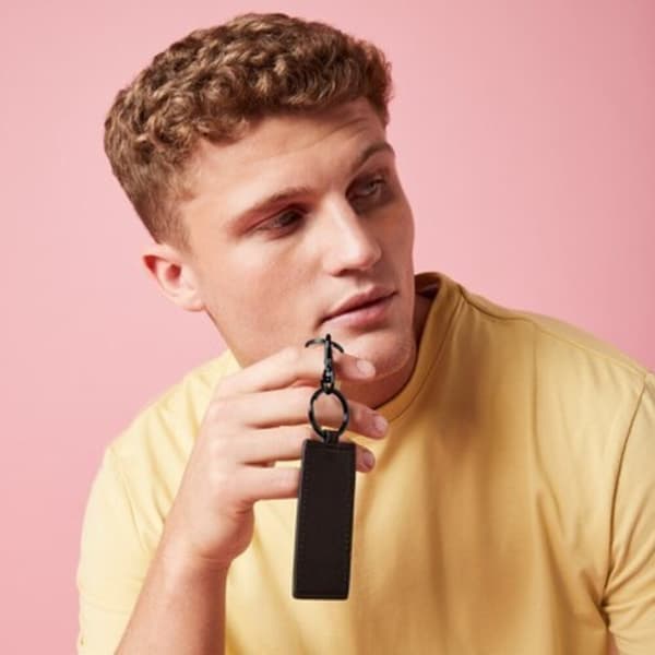 Bagbase Boutique Leather-Look PU Keyclip