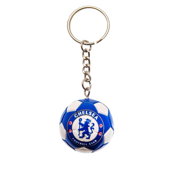 Chelsea FC Crest Keyring Blue/White One Size