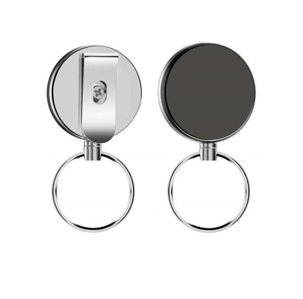 INF Avainrengas jojo-toiminnolla ja teräskaapelilla 2-pack