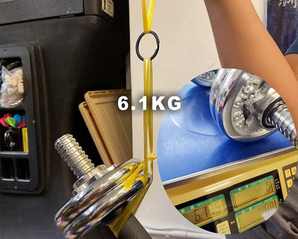 INF Rund karabin / åpningsringer 15-pakk Sort
