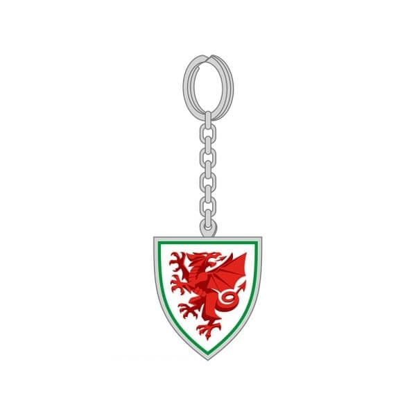Wales Nyckelring med krön Silver/Red/Green One Size