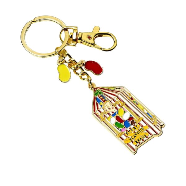 Harry Potter Every Flavour Beans Charm Keyring Gold One Size