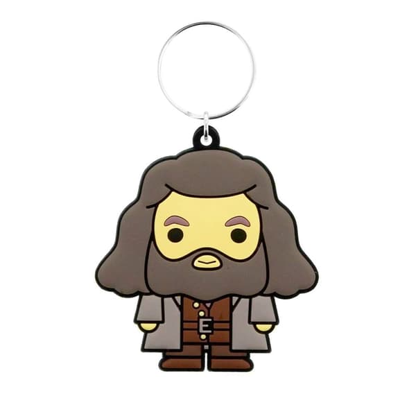 Harry Potter Chibi Rubber Hagrid nyckelring Brown/Yellow One Size
