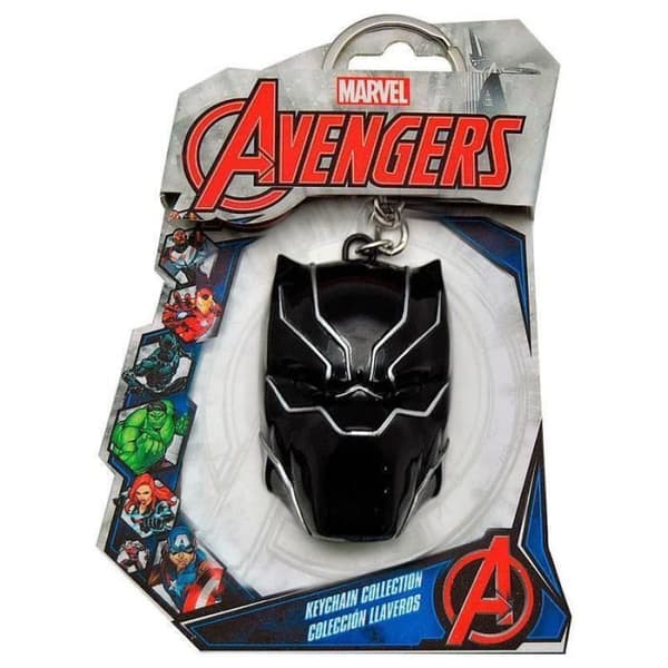 3D Nyckelring - Marvel - Black Panther - Metall - Svart - Unisex