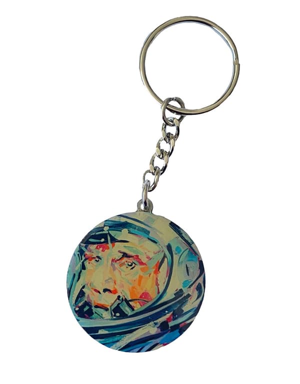 White Lies Keyring Keychain BIG TV Band Logo Official Light Blue One Size