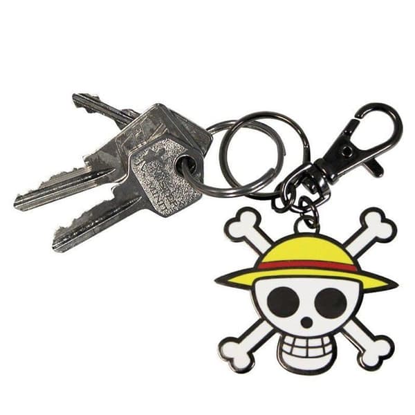 One Piece Nyckelring - ABYstyle - Skull - Luffy - Högkvalitativ metall - Copyright