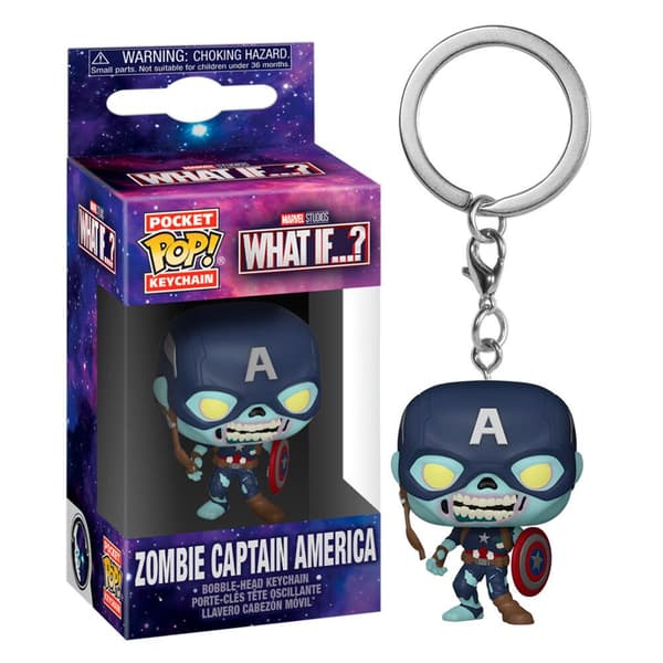 Pocket POP Keychain Marvel What If Zombie Captain America