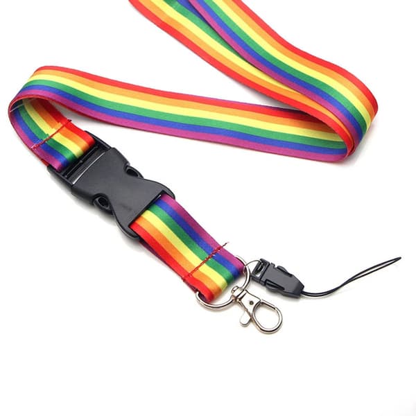 Hållbar Praktiskt RAINBOW Nyckelband