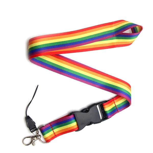 Hållbar Praktiskt RAINBOW Nyckelband