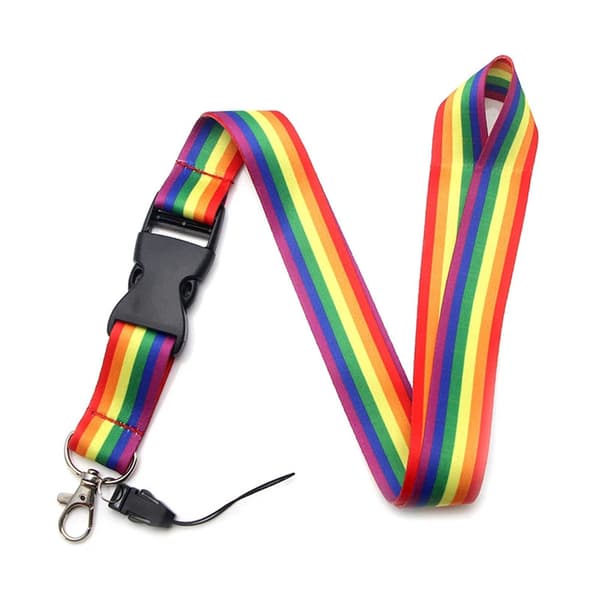 Hållbar Praktiskt RAINBOW Nyckelband