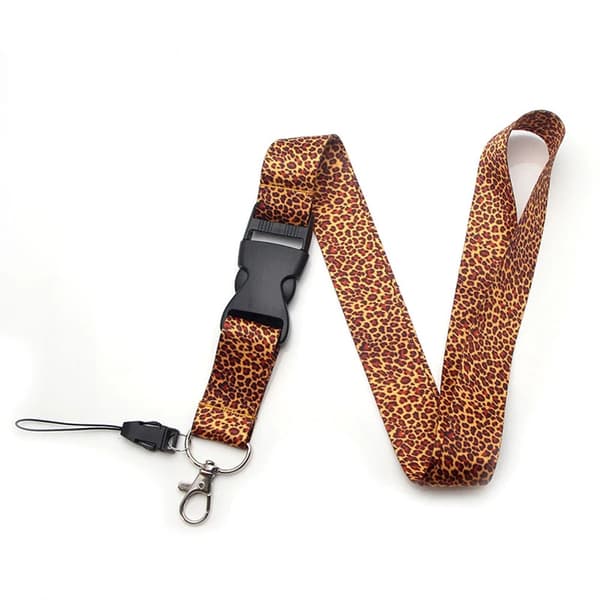 Praktiskt Slittåligt Leopard Nyckelband