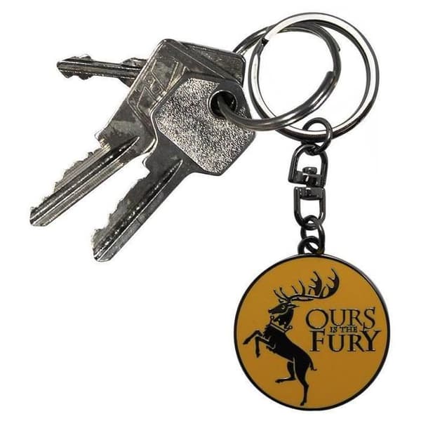 Nyckelring - GAME OF THRONES - Baratheon - Svart - Unisex - Vuxen