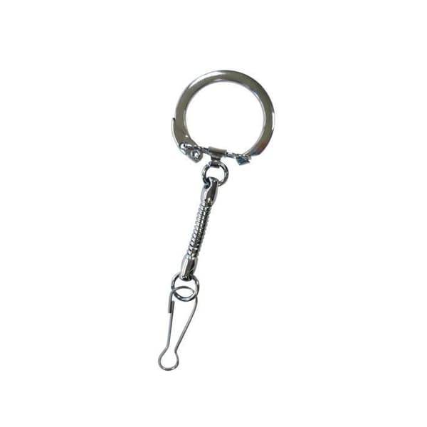 6 nyckelringar med karbinhake hematit 6 cm