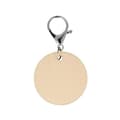 Miniatyrbild 2 av 2: Nyckelring - Ej specificerad - Rund i trä - 5 cm - 3 st - Beige
