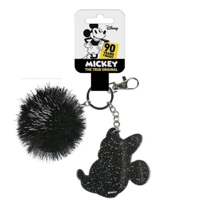 DISNEY - Minnie Black - Nyckelring med pom pom