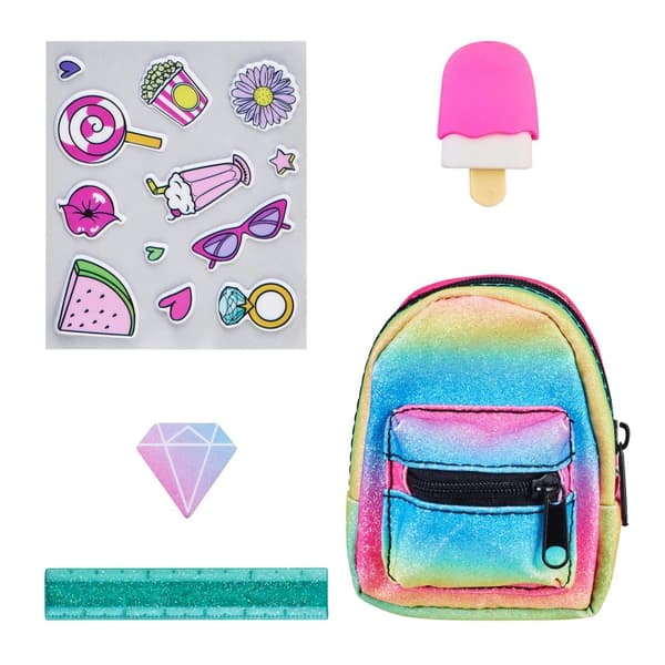 Real Littles Backpacks s3 Lilla glitter