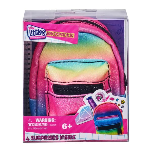 Real Littles Backpacks s3 Lilla glitter