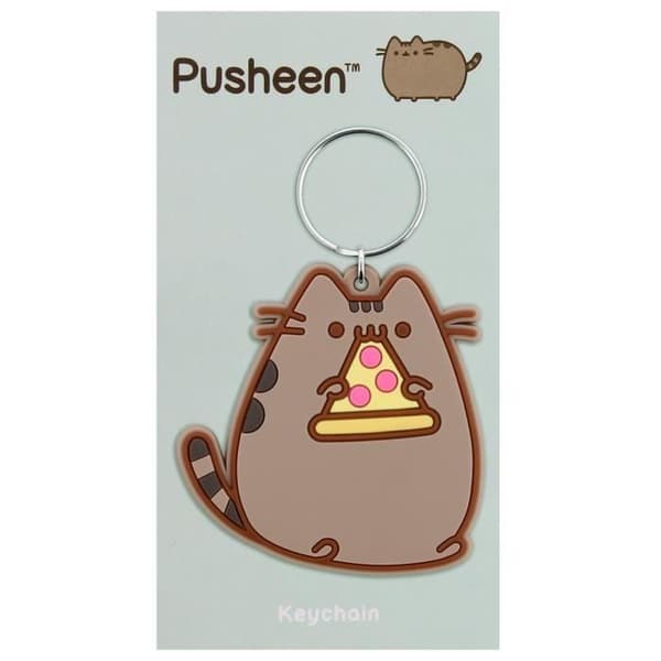 Nyckelring - PUSHEEN - Pizza - Vit