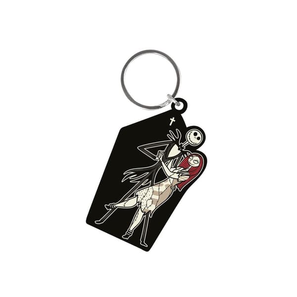Nightmare Before Christmas Kista Jack och Sally nyckelring Black/White/Red One Size
