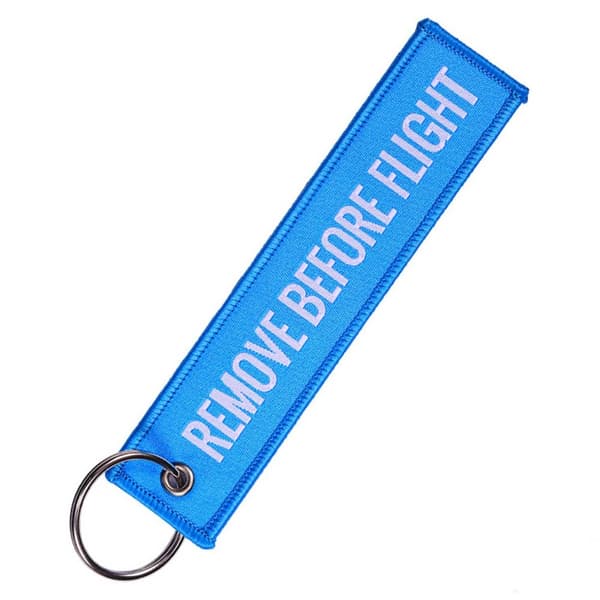 Nyckelring Remove Before Flight Pilot Bomberjacka Blå