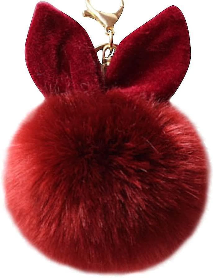 Söt pälsboll nyckelring