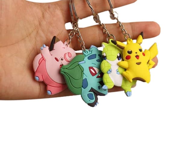 6-Pack - Pokemon Nyckelring / Nyckelhållare - Pokémon