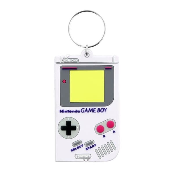 Nyckelring - NINTENDO - Gameboy - Metall - Vit - Grå