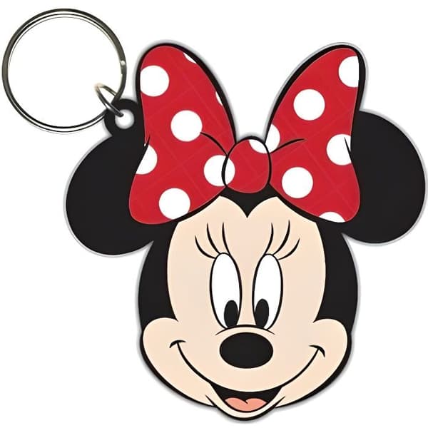 Nyckelring - Disney - Minnie Mouse - Gummi - 6 cm - Officiellt licensierad
