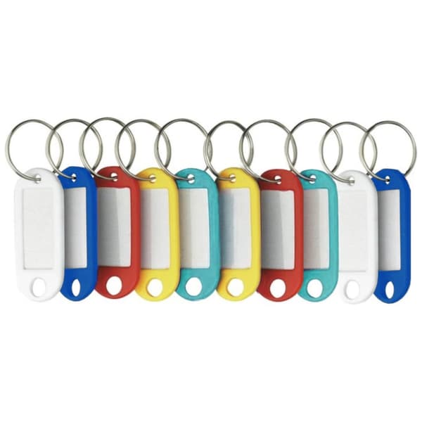 10-Pack - Nyckelbrickor / Nyckelring - Märk dina nycklar