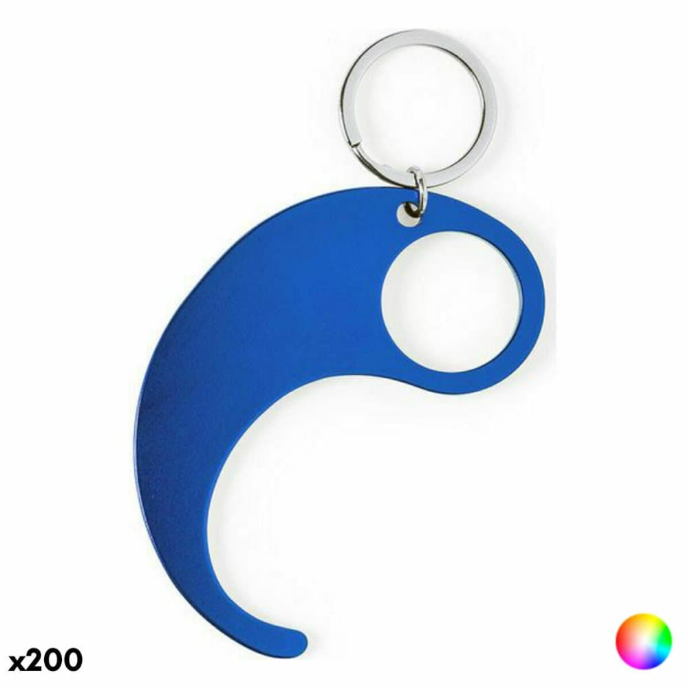 Hygienisk Nyckelring med Dörröppnare 146658 (200 antal) - Grön