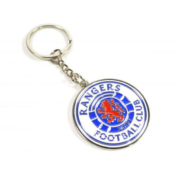 Rangers FC Crest Keyring Royal Blue/White One Size