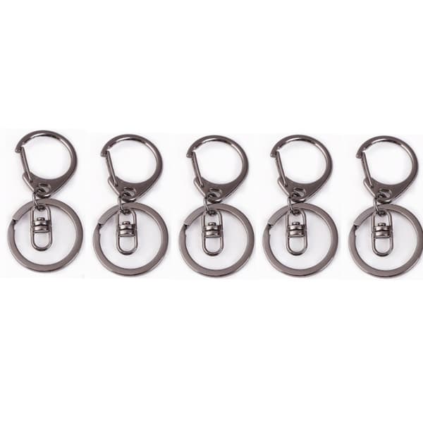 Nyckelring med hummerklolås 5-pack