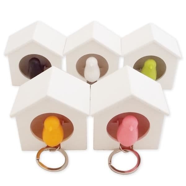 Nyckelhållare - Fågel - Röd - PVC - 75 x 65 x 45 mm - Söt design