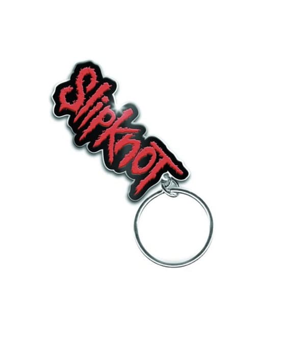 Slipknot Keyring Keychain classic band Logo paul gray Official metal One Size