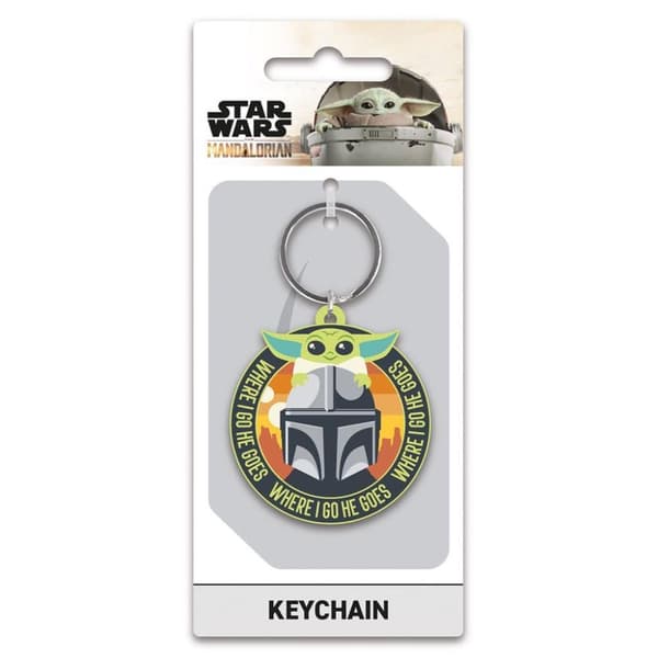 Star Wars: The Mandalorian Där jag går han går gummiskyddsring Black/Green One Size